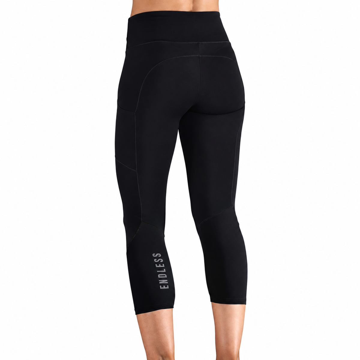 LEGGINGS LINE POCKET HW 7/8 BLACK GREY